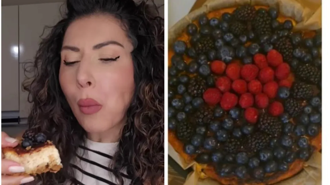 Prăjitură cu brânză dulce și blat de biscuiți. Carmen Brumă a dezvăluit rețeta fără zahăr și de gluten: 