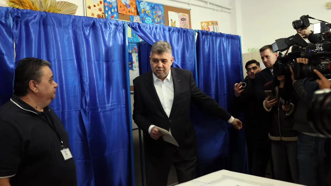 Marcel Ciolacu a mers să ia masa cu fiul lui, după votul la primul tur al alegerilor prezidențiale