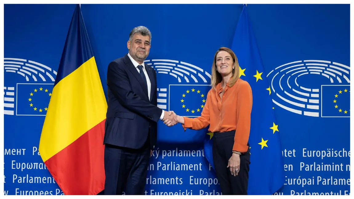 Marcel Ciolacu s-a întâlnit cu președinta Parlamentului European, Roberta Metsola: „Solidaritate, coerență și acțiune în interesul cetățenilor”