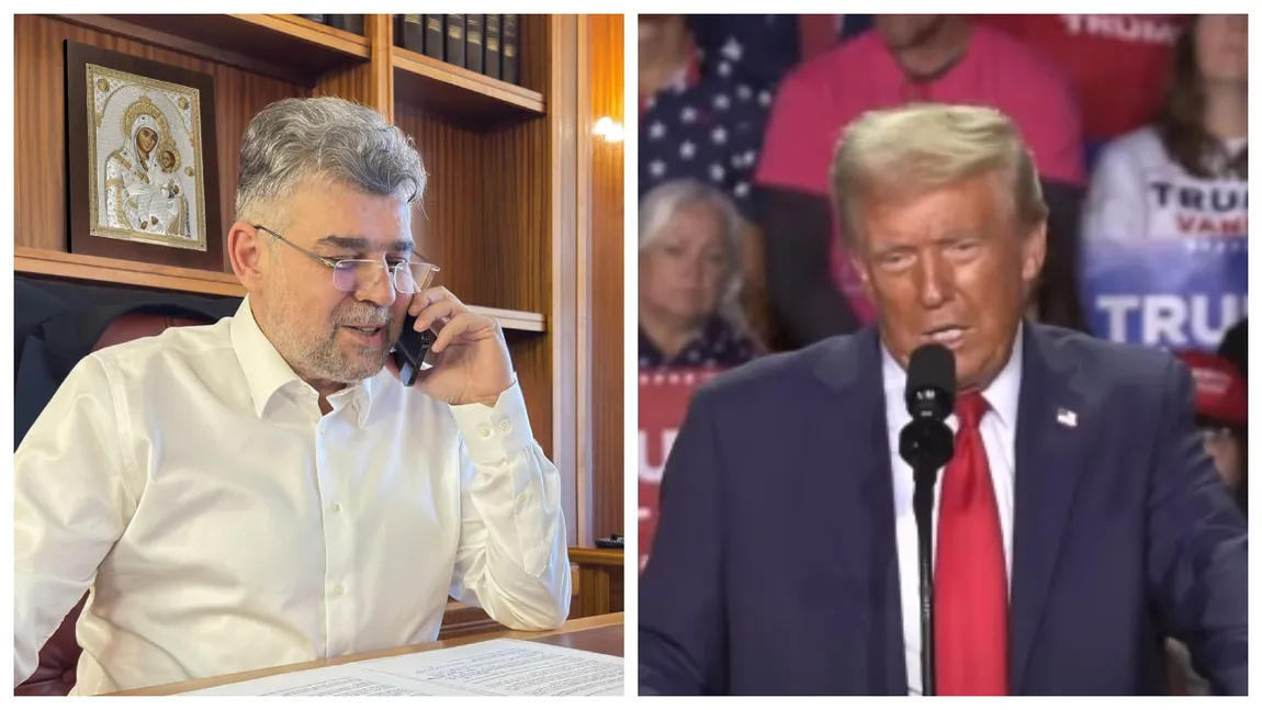 EXCLUSIV Marcel Ciolacu a dezvăluit ce a vorbit la telefon cu Donald Trump: „M-am bucurat mult de câte lucruri știa Donald Trump despre România”