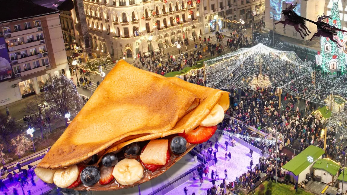 Prețul incredibil cu care se vinde o clătită la târgul de Crăciun de la Craiova