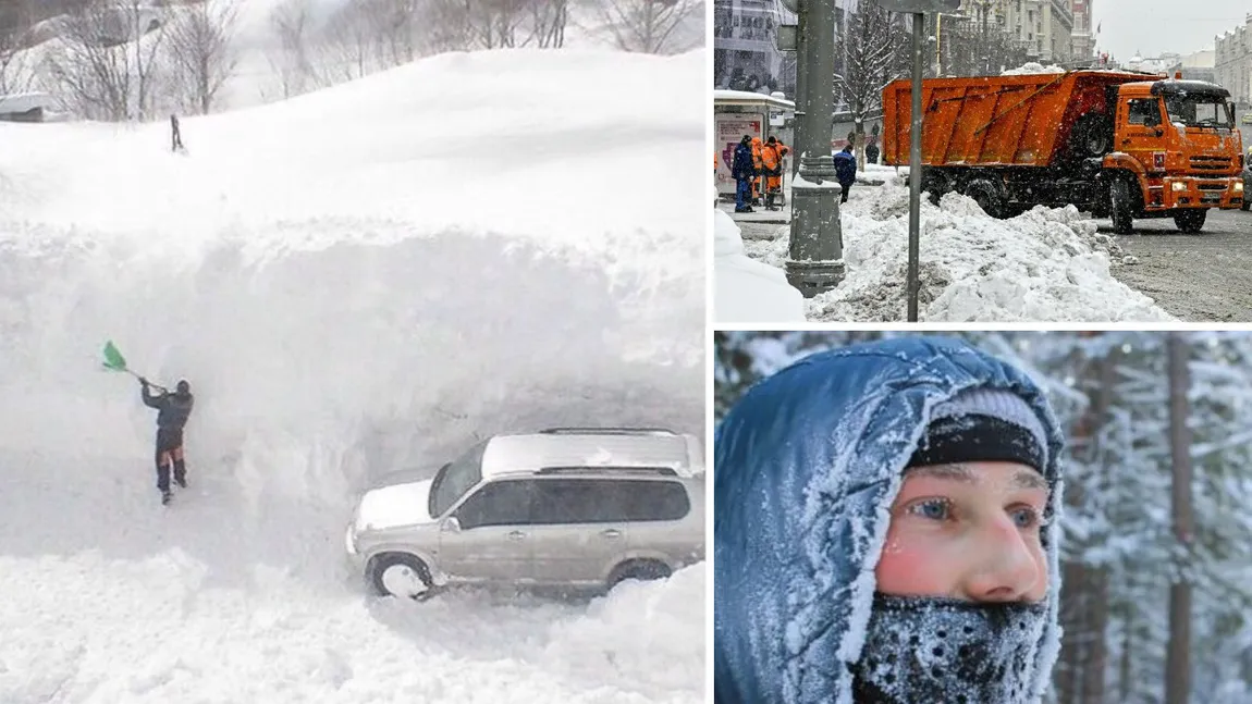 „Viscolul secolului” paralizează Rusia. Stare de urgență în regiunea Amur din cauza unui strat de 38 cm de zăpadă