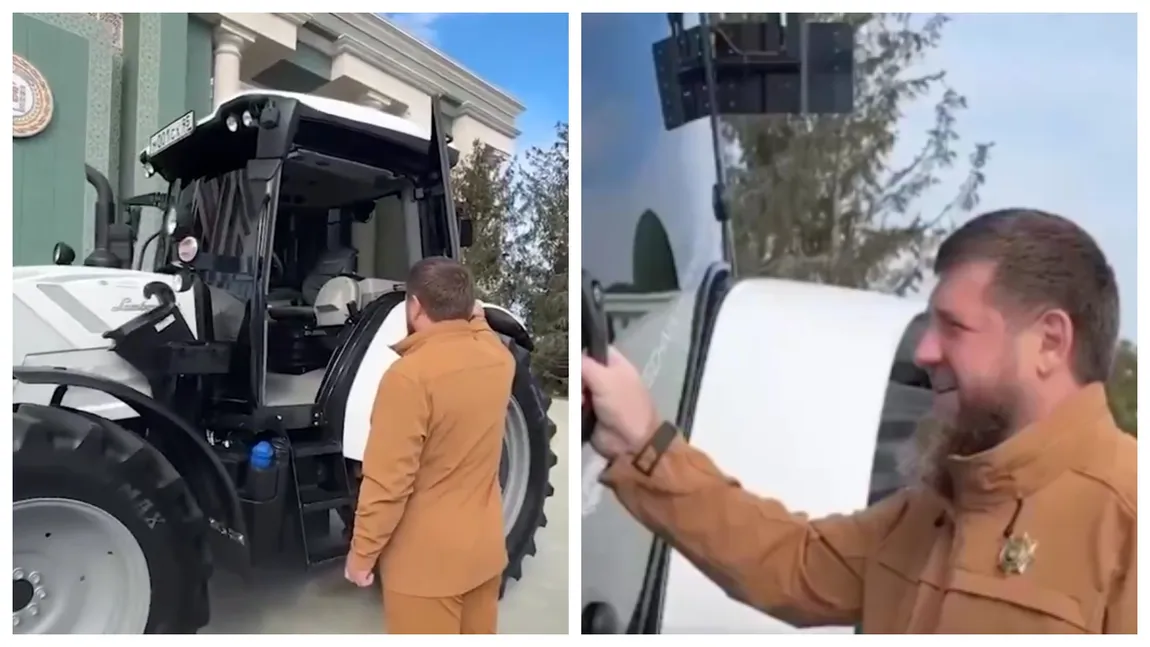 Liderul cecen Ramzan Kadîrov a primit cadou un tractor Lamborghini de la CEO-ul companiei: „Un cadou bun, dar nu-l voi trimite la război”