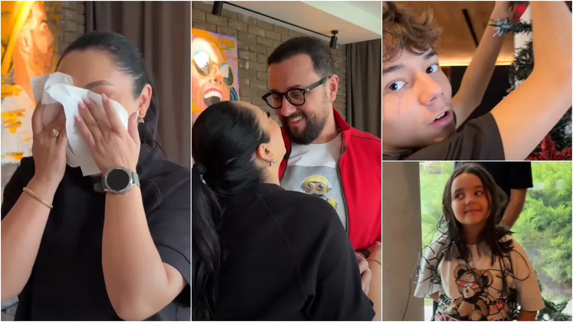 Andra, emoționată până la lacrimi. Familia Măruță a intrat deja în spiritul sărbătorilor. Cum și-a decorat casa una dintre cele mai îndrăgite familii din showbiz-ul românesc. FOTO