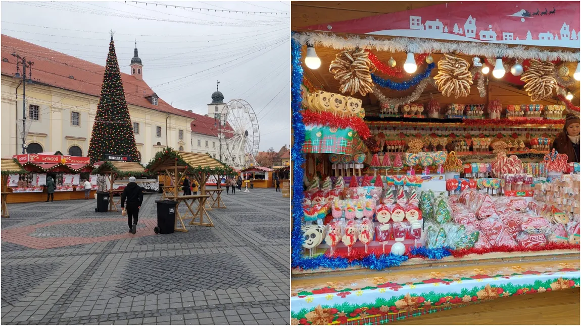 Ce pot cumpăra vizitatorii de la Târgul de Crăciun din Sibiu. Figurinele, ciocolata Dubai și decorațiunile sunt nelipsite