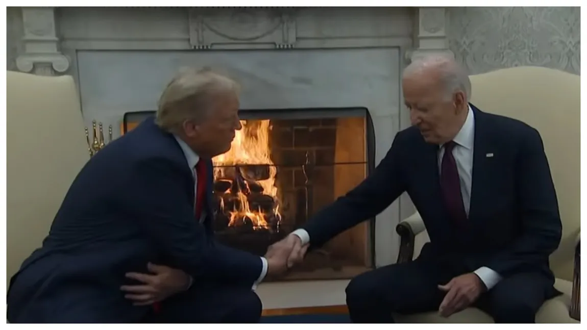 Donald Trump a fost primit de Joe Biden la Casa Albă. Președintele ales i-a mulțumit liderului american pentru „o tranziție lipsită de probleme”