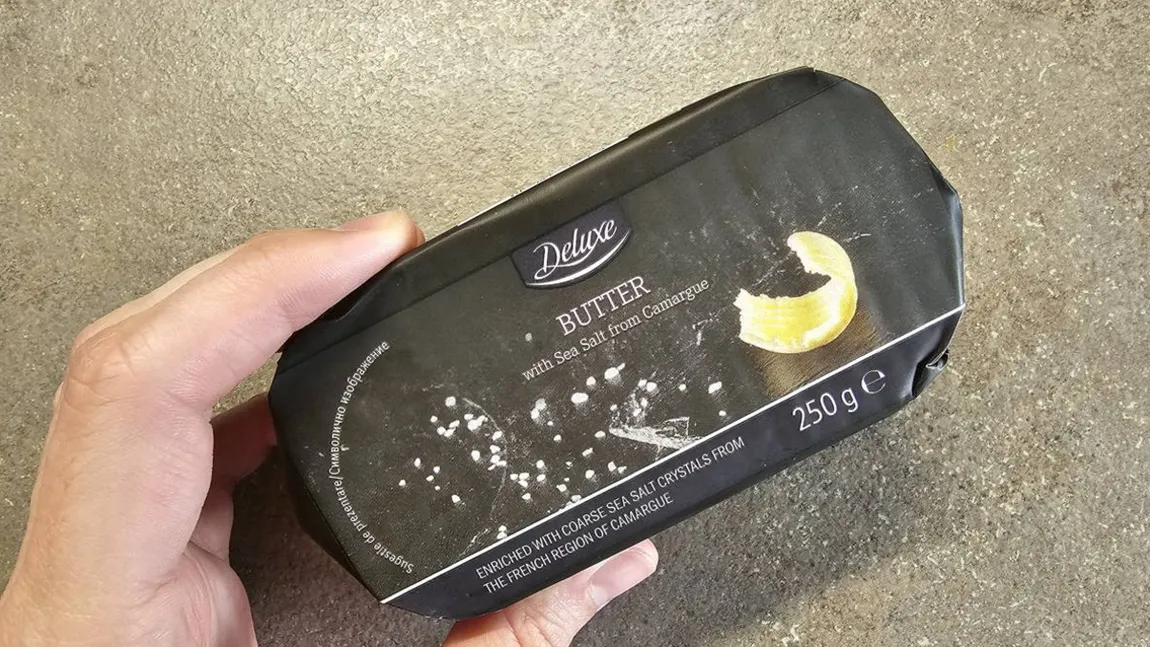 Din ce este făcut, de fapt, untul Deluxe de la Lidl. Mulți români îl cumpără, dar foarte puțini citesc eticheta