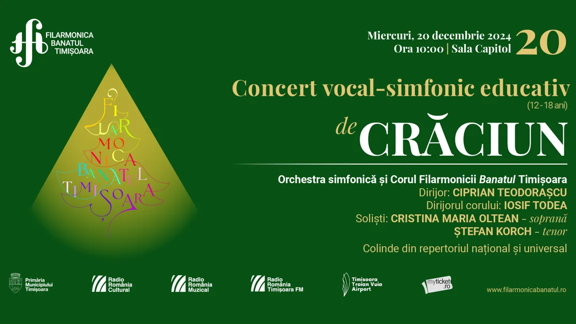 Tenorul Ştefan von Korch revine la Timişoara, pe 20 decembrie, în Concertul vocal simfonic de Crăciun al Filarmonicii Banatul