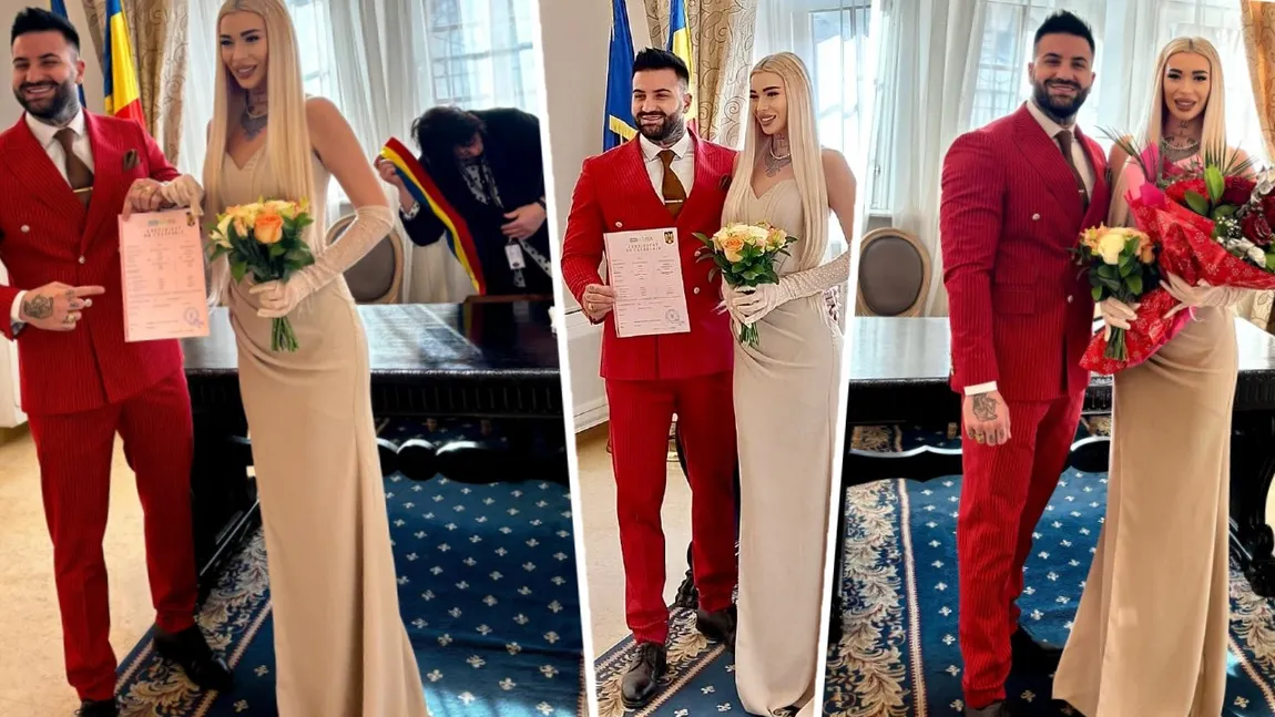 Marcel de la Insula iubirii și Armina s-au căsătorit. Cum s-au îmbrăcat la Starea Civilă, detaliul care a atras toate privirile FOTO