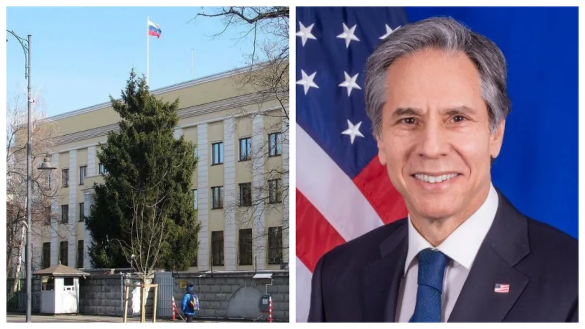 Ambasada Rusiei în România reacționează la acuzațiile lui Anthony Blinken privind intervenția în alegerile prezidențiale: „Rusia nu orchestrează revoluții colorate, nu recurge la amenințări, șantaj. Toate acestea sunt instrumente din arsenalul diplomației americane”