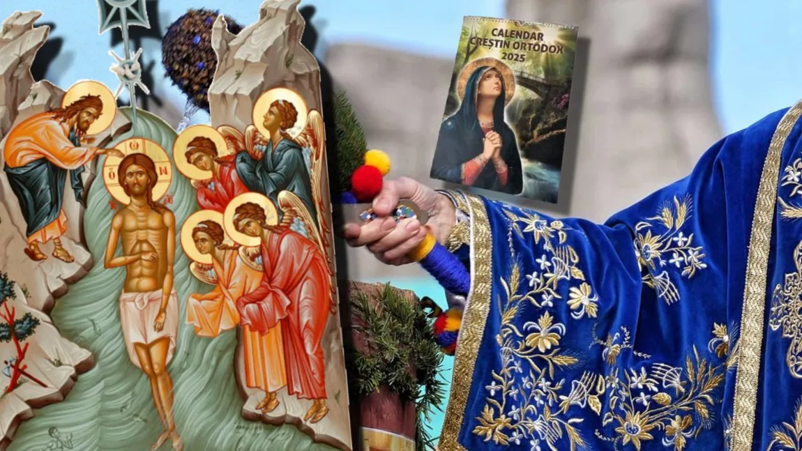 Calendar ortodox ianuarie 2025: Multe sărbători cu cruce roşie, dar şi 6 sărbători cu cruce neagră