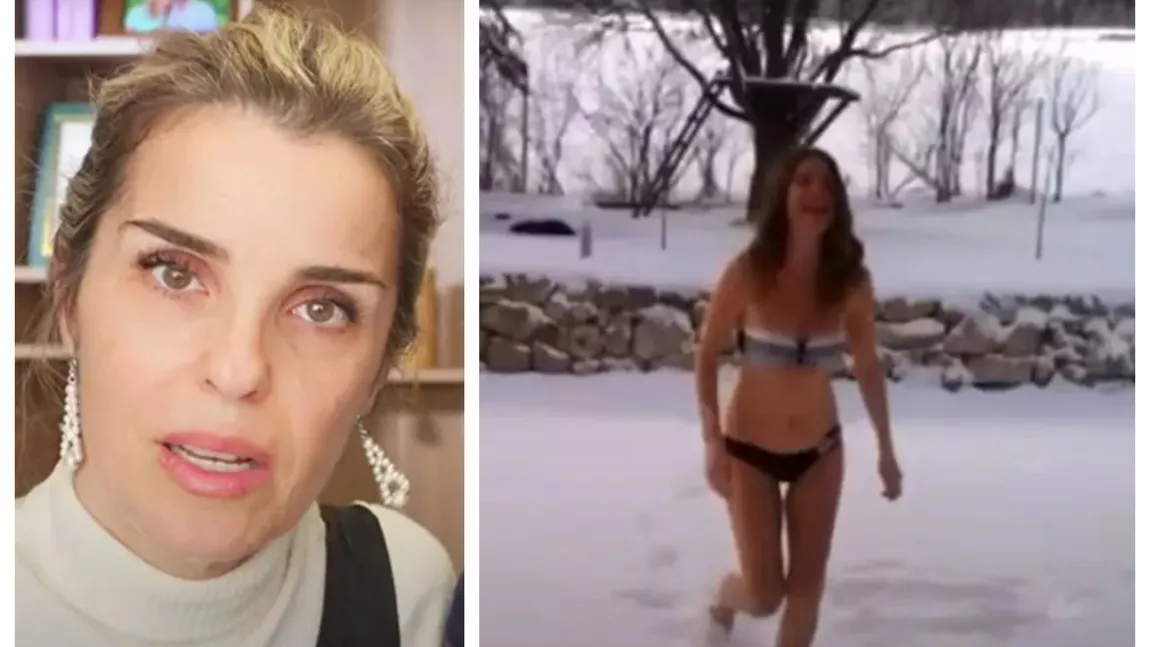 GALERIE FOTO Cristela Georgescu, imagini senzaţionale! Soţia fostului candidat Călin Georgescu, în costum de baie în zăpadă