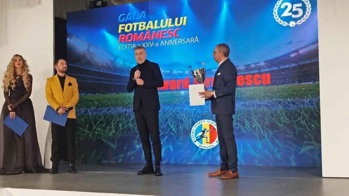 Gala Fotbalului Românesc 2024: Răzvan Marin - cel mai bun fotbalist, Edi Iordănescu - antrenorul anului VIDEO