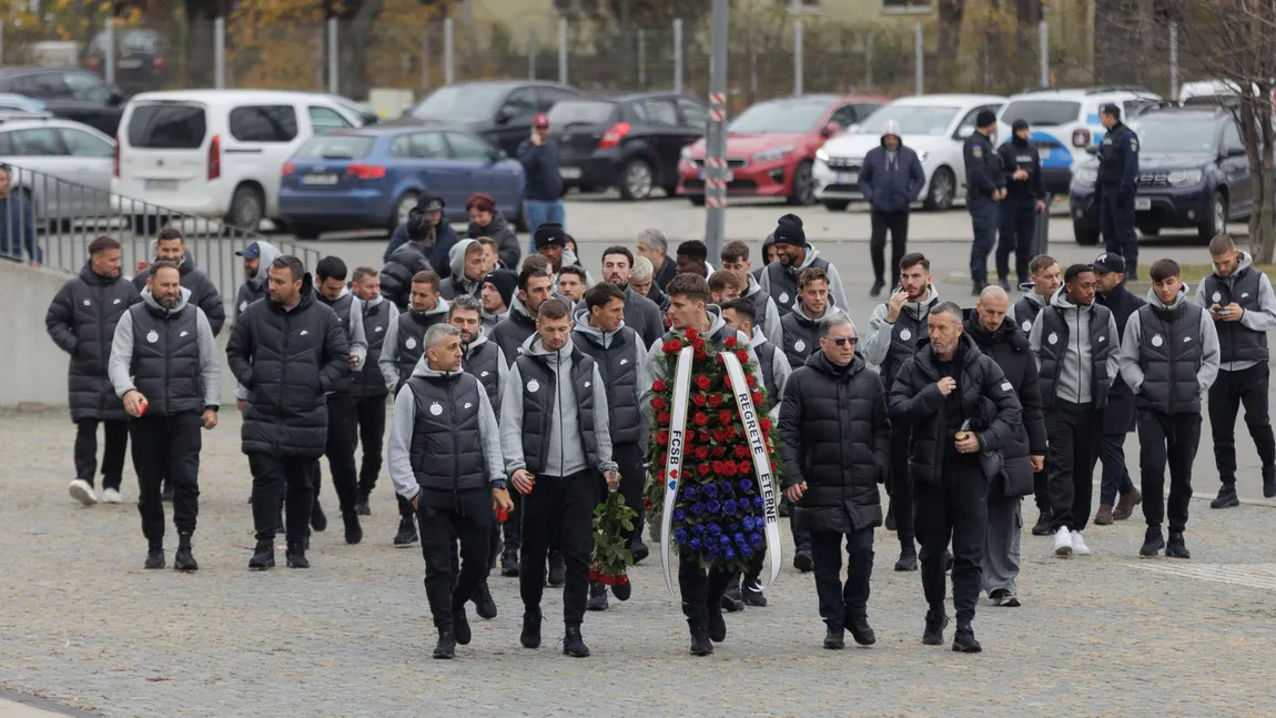 Ce mesaj a scris FCSB pe coroana depusă lângă sicriul lui Helmut Duckadam. Nume mari din sportul românesc, prezente la Arena Naţională
