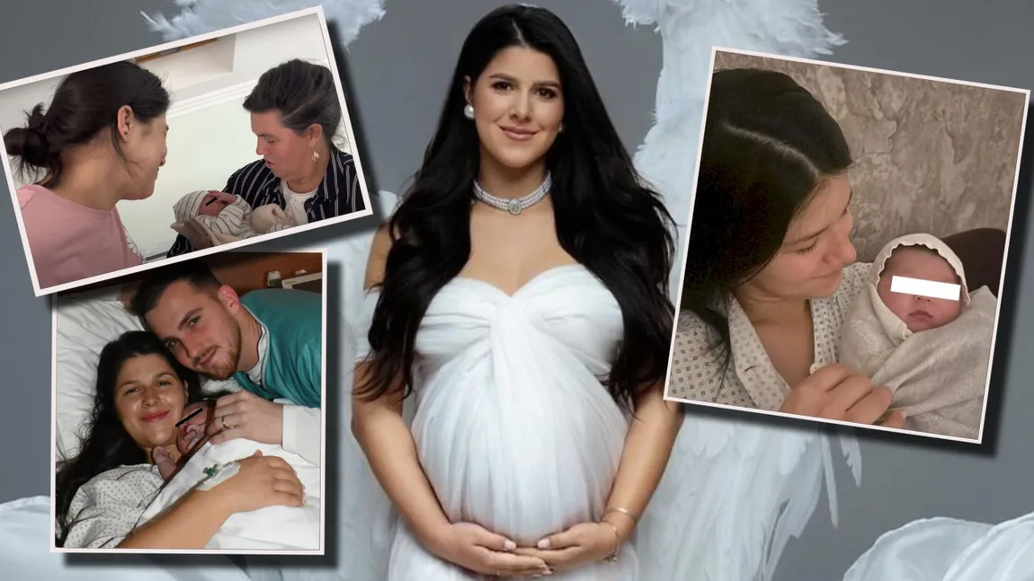 Geta Sterp, masă în familie după externare. Cum a fost experiența nașterii pentru tânără