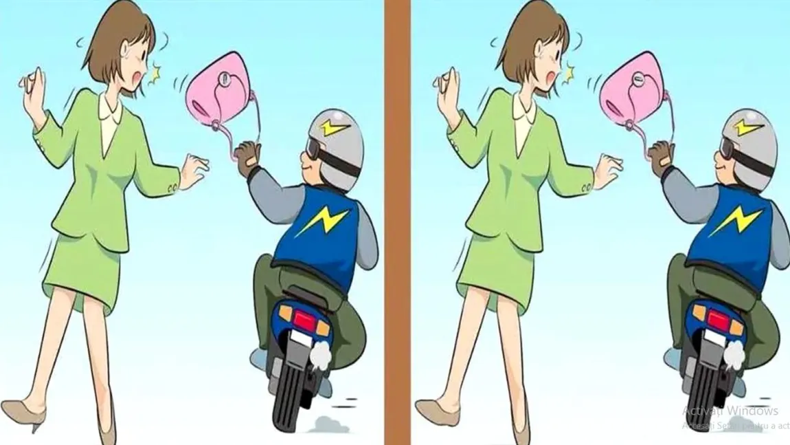 Test de perspicacitate pentru genii. Găsește cele trei diferențe din cele două imagini