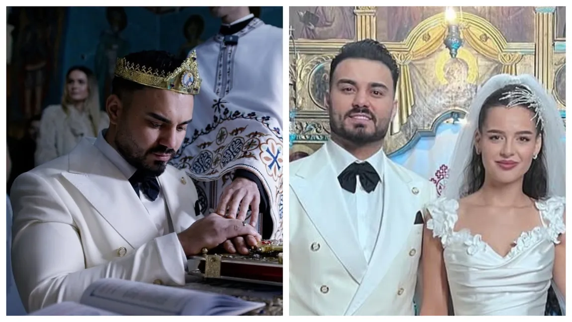 FOTO Primele imagini de la cununia religioasă a lui Jador și a Oanei Ciocan. Ce a declarat manelistul