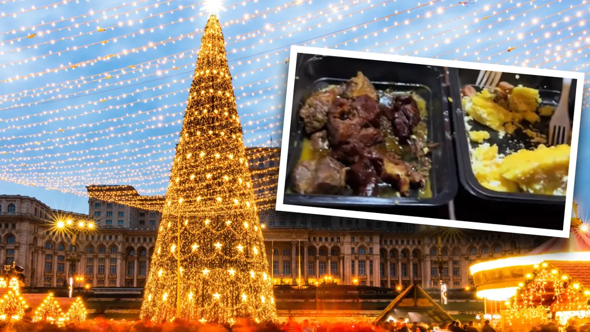 Suma halucinantă plătită de o turistă care a vrut să se înfrupte din pastrama cu mămăligă de la Târgul de Crăciun din Piața Constituției: „Cu banii ăia luam cinci kilograme de carne”