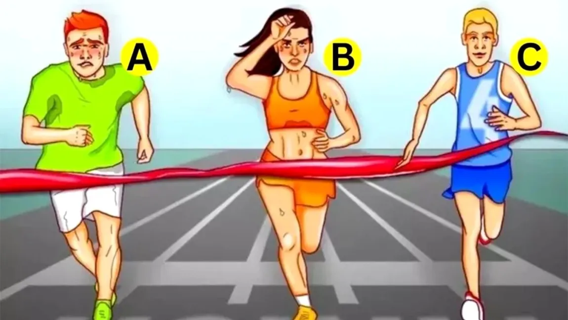 TEST IQ. Tu poți să îți dai seama care dintre cei trei atleți a trișat? Ai doar 5 secunde la dispoziție
