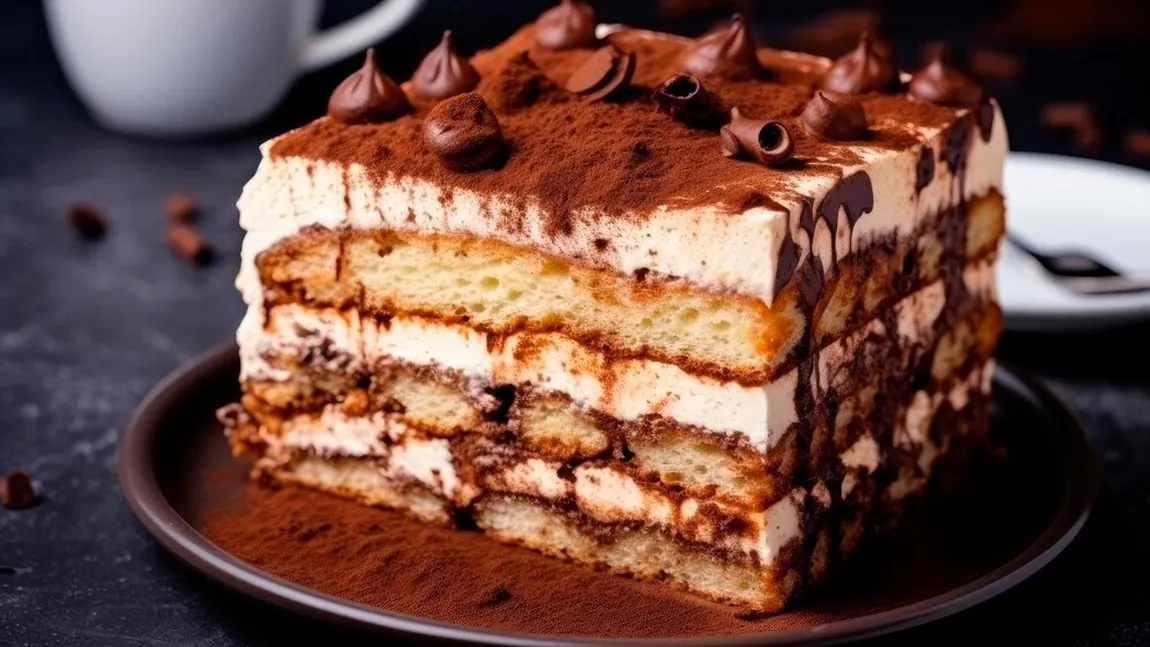 Tort tiramisu fără coacere pentru Revelion. Iese senzațional cu pișcoturi și mascarpone, rețeta cucerește pretențioșii