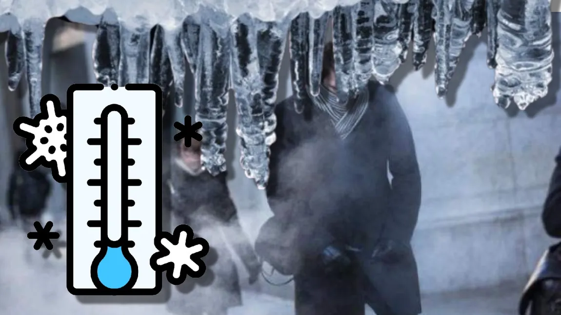 Coliziune între un front de aer cald şi unul polar. Temperaturile scad la MINUS 16 grade Celsius, vortexul polar aduce iarna în România