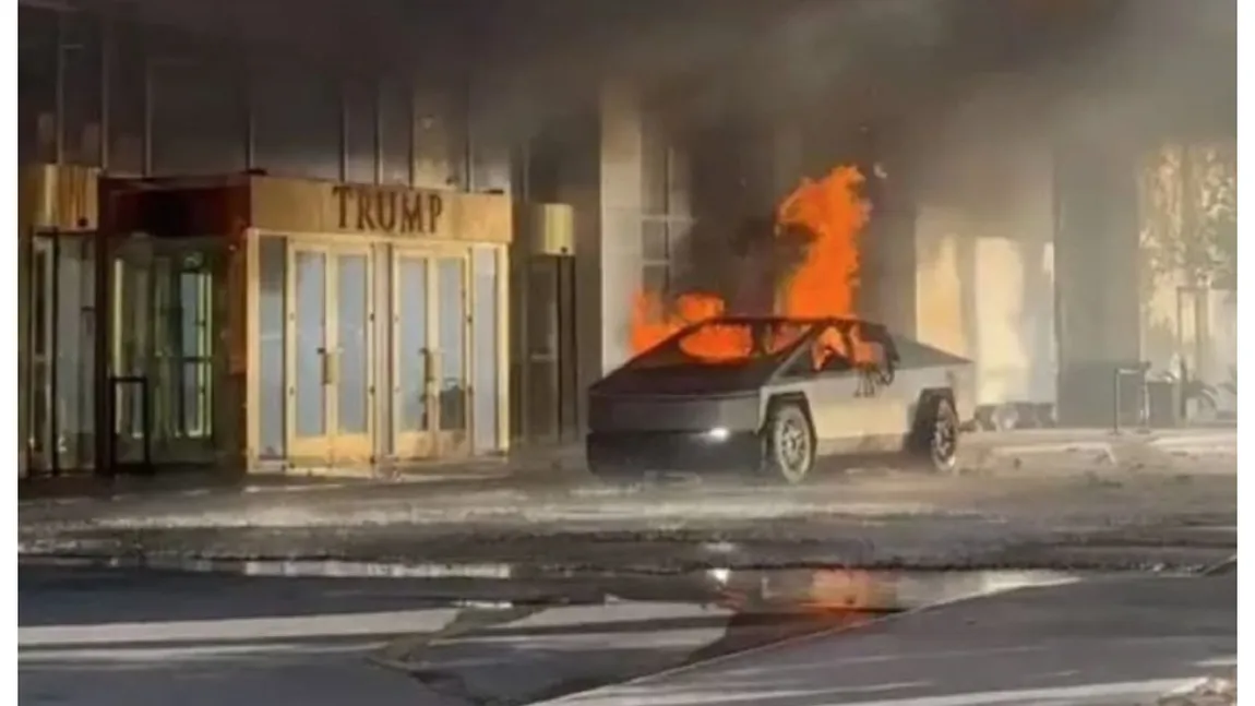 Un camion Tesla a explodat în fața unui hotel ce aparține lui Donald Trump. O persoană a murit, iar alte șapte au fost rănite