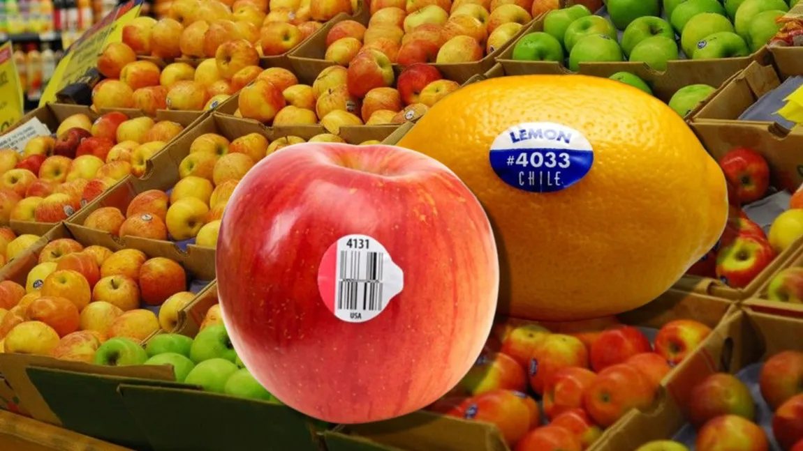 Codul secret de pe etichetele fructelor din supermarket: Cum îţi dai seama care sunt modificate genetic