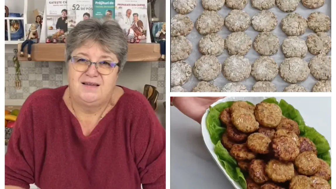 Chifteluțe la cuptor, rețeta Ginei Bradea: ”Fără ulei, fără prăjeli, foarte gustoase și sănătoase”