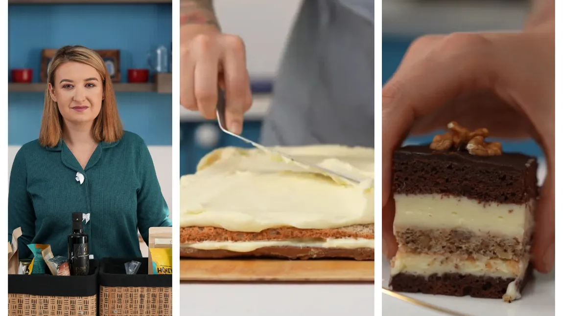 Prăjitură imperială cu două blaturi și cremă de ciocolată. Rețeta Roxanei Blenche cu care veți da lovitura de Sfântul Ion: ”Este super delicioasă!