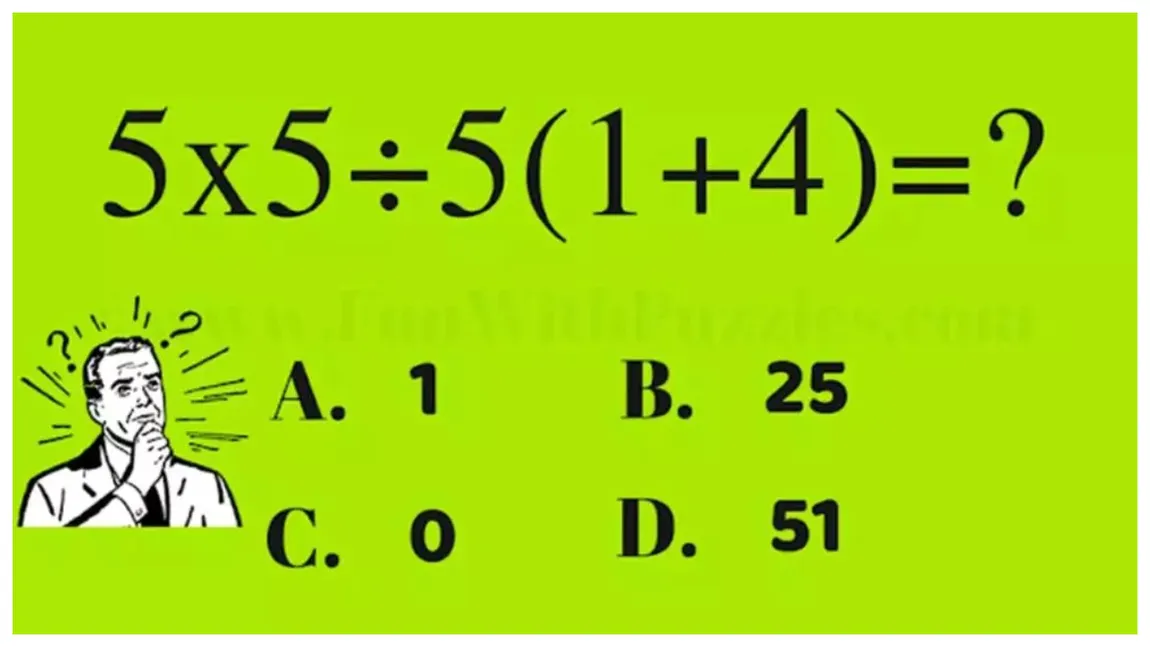 Test IQ. Doar geniile rezolvă această ecuație matematică simplă