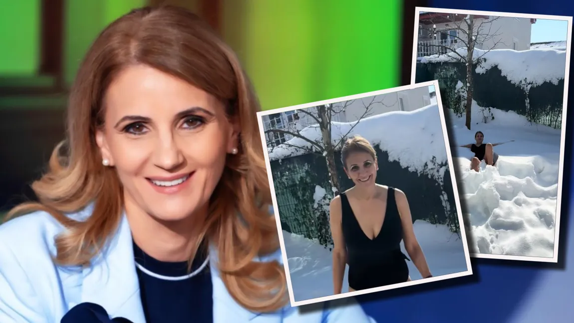 Anca Alexandrescu, postare în costum de baie pe timp de ger. Trendul la care jurnalista a decis să participe