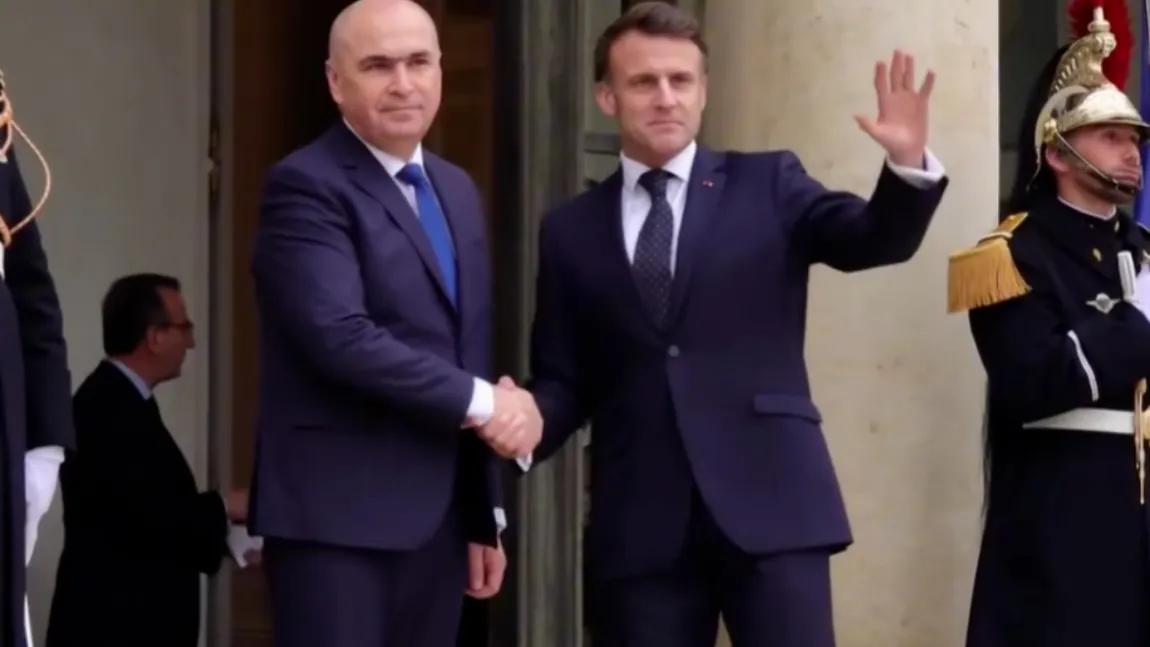 VIDEO Ilie Bolojan, primit de Emmanuel Macron la Palatul Élysée. Președintele interimar al României va participa la a doua reuniune privind războiul din Ucraina și securitatea europeană