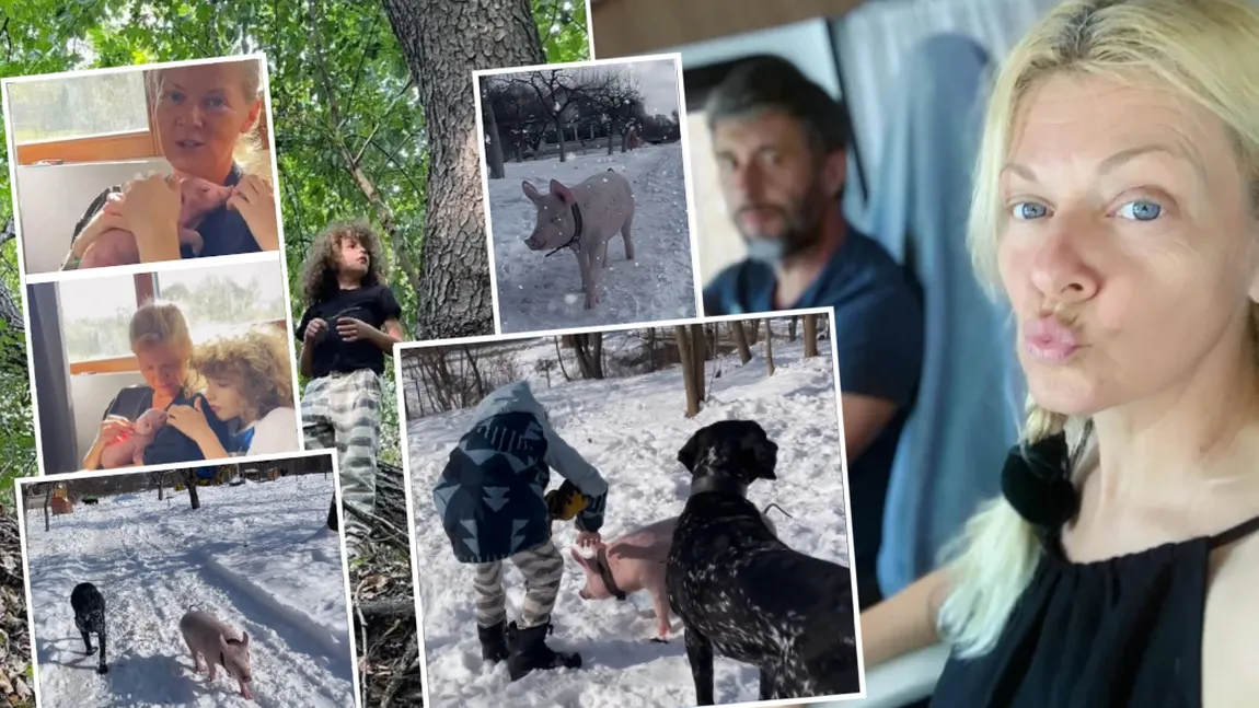 Ce s-a întâmplat cu purcelușa Betty pe care Dana Nălbaru a primit-o cadou de ziua ei. Imagini spectaculoase cu animăluțul din ograda fostei interprete de la Hi-Q