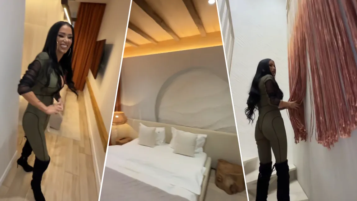 Cum arată apartamentul în care locuiește Daniela Crudu. Una dintre piesele de rezistență, o oglindă, a costat nu mai puțin de 7.000 de lei