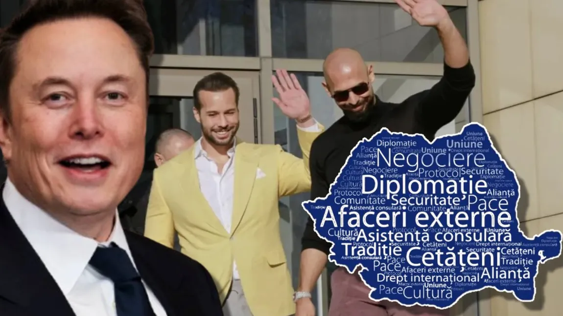 Ministerul de Externe îi răspunde lui Elon Musk, în ziua în care fraţii Tate au fost lăsaţi să plece din ţară: 
