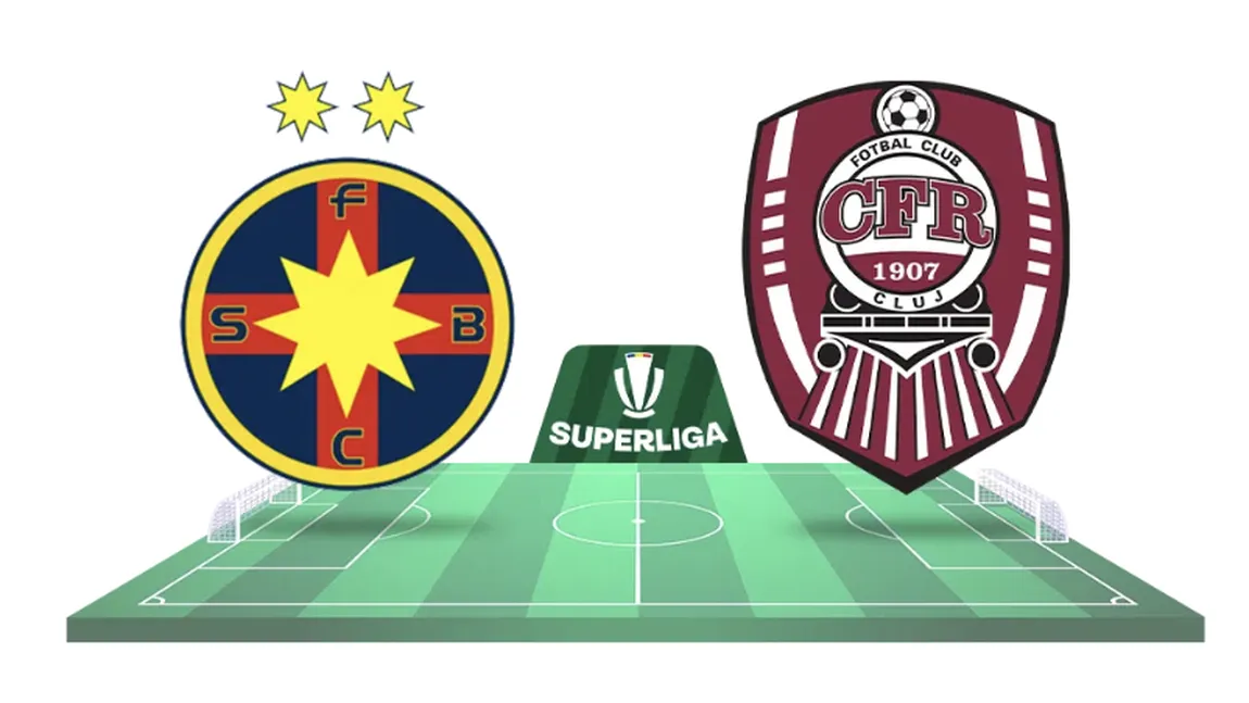 FCSB - CFR CLUJ: 1-1. Remiză în derby-ul Superligii, avantaj pentru 