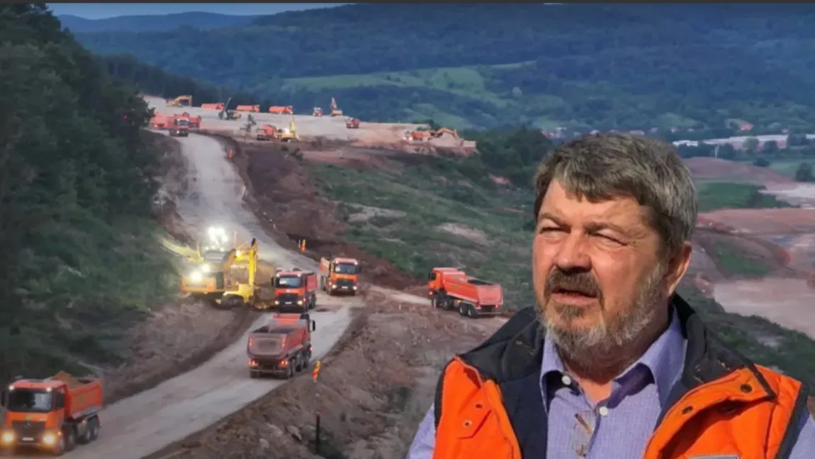 Umbrărescu scoate armata portocalie pentru un nou proiect. Regele asfaltului a demarat șantierul Leghin-Moțca de pe Autostrada Unirii