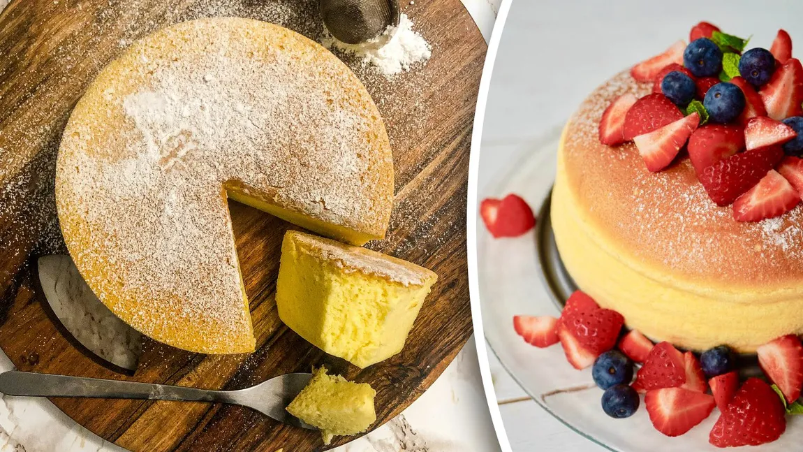 Rețetă de cheesecake japonez. Un desert delicios și pufos care îi va da pe spate pe pretențioși