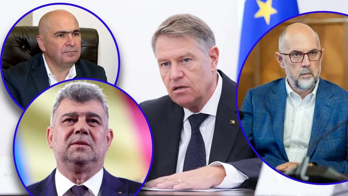 Klaus Iohannis, ședință de urgență cu liderii coaliției PSD-PNL-UDMR. Întâlnire de gradul zero cu Marcel Ciolacu, Ilie Bolojan și Kelemen Hunor