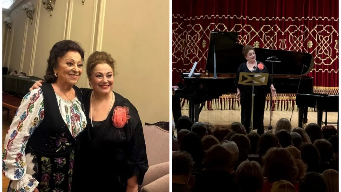 Maria Ciobanu, alături de fiica ei la Ateneul Român. Soprana Leontina Văduva a izbucnit în lacrimi când și-a văzut mama: 
