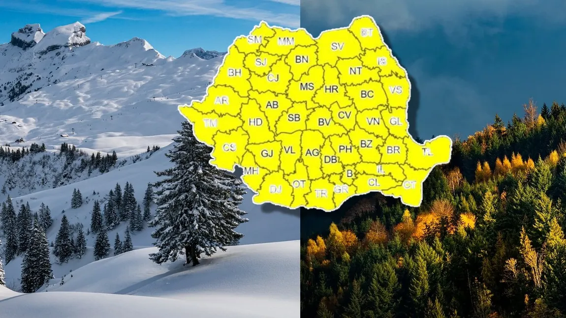 Prognoza meteo. Un nou episod de iarnă, ninge viscolit la munte. Ploi şi lapoviţă în zonele joase