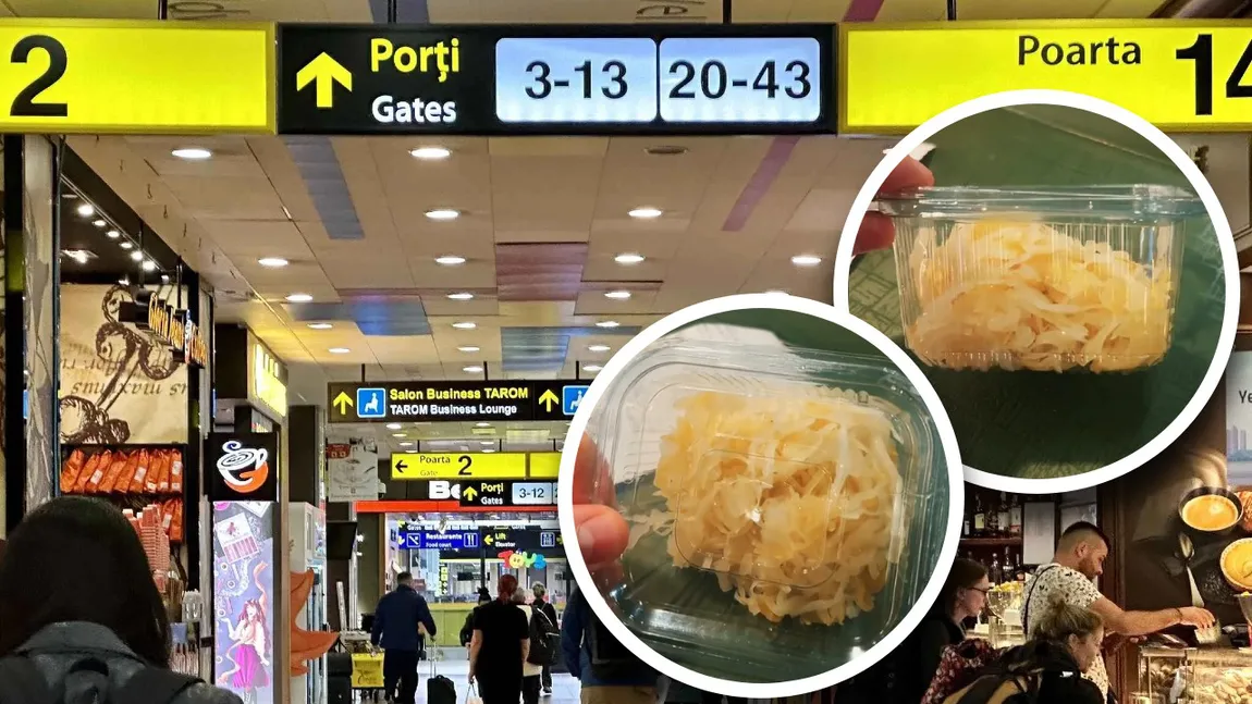 Suma fabuloasă plătită de un român pe o salată de varză de 150 de grame la Aeroportul Otopeni: „Nu este decât varză simplă, fără chimen, fără diamante”