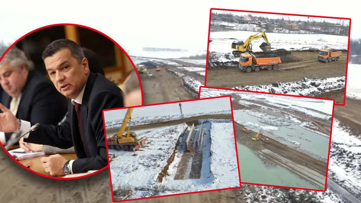 Noi imagini de pe șantierele Autostrăzii Bacău-Pașcani. Vești bune de la ministrul Grindeanu. Când ar putea fi gata noua rută / VIDEO