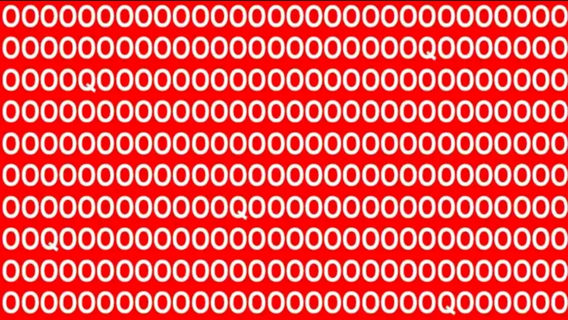 Test IQ. Iluzia optică pe care doar geniile o rezolvă în mai puțin de 12 secunde. Identifică rapid câte litere Q se află în imagine