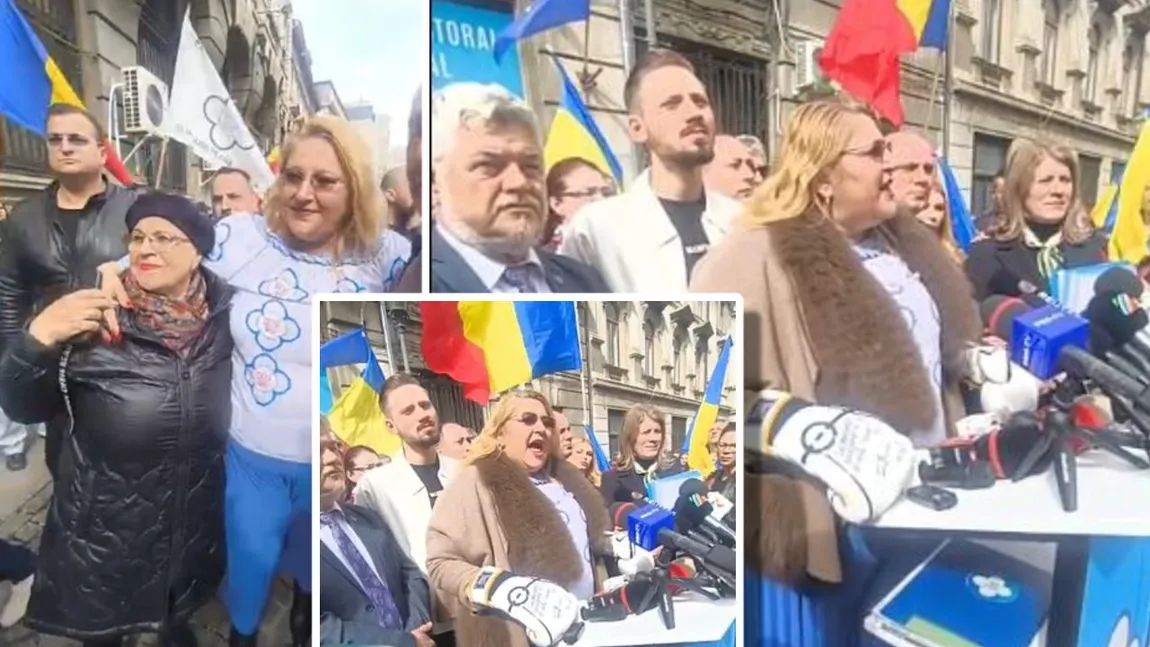 VIDEO Diana Șoșoacă, la lansarea candidaturii: „Knock-out trebuie să îi facem. Georgescule, blestemat să fii în veci pentru dezastrul adus României”