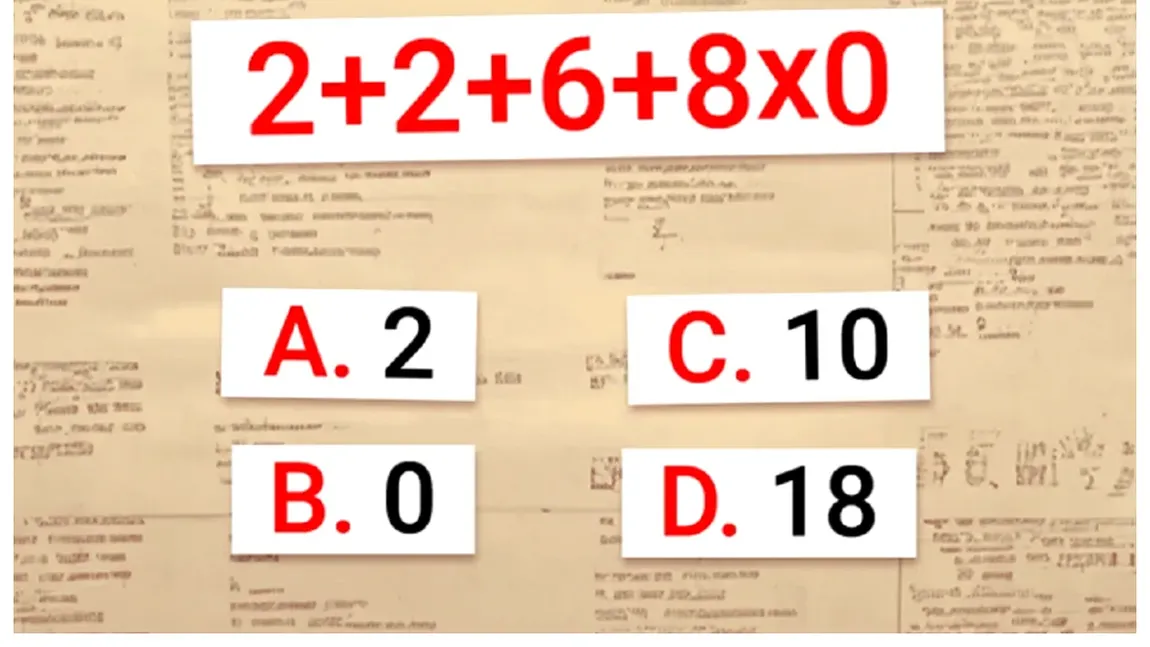 Știți să rezolvați ecuația pe care un elev de clasa a III-a o calculează în doar câteva secunde?