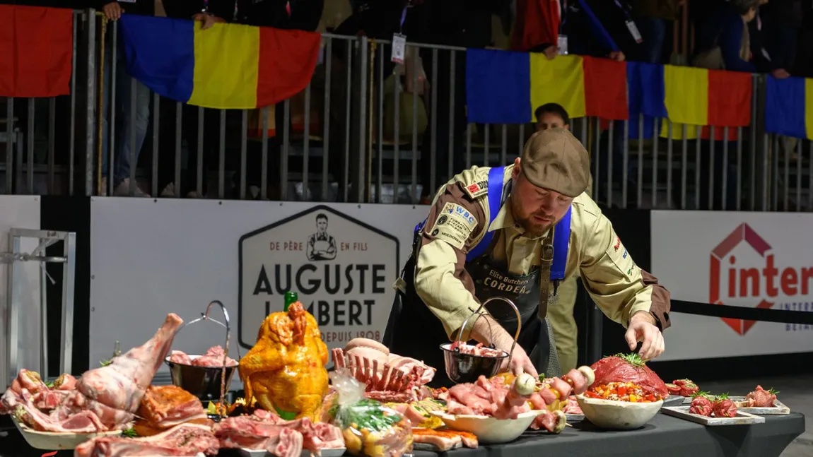Cei mai buni măcelari români fac spectacol la Paris, la Campionatul mondial de 
