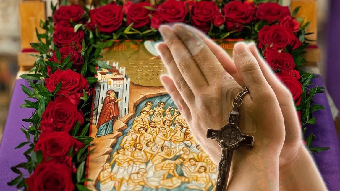 Rugăciunea celor 40 de mucenici. Se rostește pe 9 martie. Te întărește în lupta cu patimile, îți dă răbdare în îndurarea necazurilor, îți vindecă orice neputință fizică sau sufletească