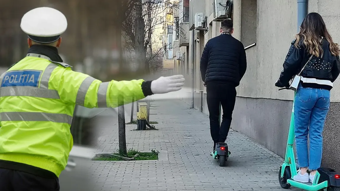 Amendă de până la 6.000 de lei pentru trotinetiștii care fac asta în trafic. Și cei care folosesc biciclete sau mopede riscă să fie sancționați dur