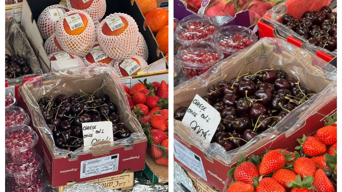 EXCLUSIV Adevăraţii vestitori ai primăverii! Cireşe mai scumpe ca ciocolata Dubai, 200 de lei kilogramul de fructe aduse din Chile